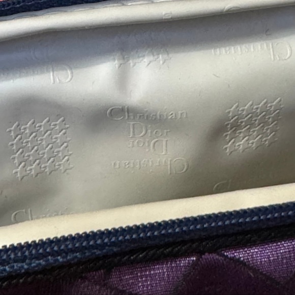 Vintage Christian Dior Makeup Bag Cosmetic Bag Pouch with Original Tag *RARE* - Picture 6 of 11